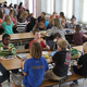 Middle school lunch room cafeteria